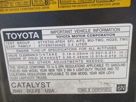 2006 TOYOTA RAV4 GRAY SPORT 2.4L AT 2WD Z16174